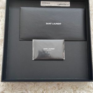 YSL Black Cintura Box Leather Belt